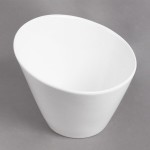 10 Strawberry Street WTR-9SLNTBWL Whittier 2 Qt. White Porcelain Tall Slant Bowl - 8/Case 10 Strawberry Street WTR-9SLNTBWL Whittier 2 Qt. White Porcelain Tall Slant Bowl - 8/Case
