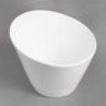 10 Strawberry Street WTR-9SLNTBWL Whittier 2 Qt. White Porcelain Tall Slant Bowl - 8/Case 10 Strawberry Street WTR-9SLNTBWL Whittier 2 Qt. White Porcelain Tall Slant Bowl - 8/Case