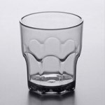 Carlisle 580807 Louis 8 oz. Clear SAN Plastic Tumbler - 4/Pack Carlisle 580807 Louis 8 oz. Clear SAN Plastic Tumbler - 4/Pack