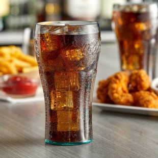 GET 1120-JC Bell 20 oz. Jade Coca-Cola® SAN Plastic Soda Glass - 72/Case