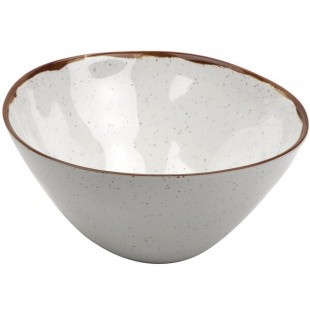 GET B-66-RM Rustic Mill 2 Qt. Glazed Irregular Round Melamine Bowl - 6/Case