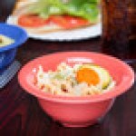 GET B-105-RO Diamond Mardi Gras 10 oz. Rio Orange Melamine Bowl - 48/Case