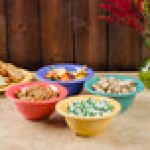 GET B-105-RO Diamond Mardi Gras 10 oz. Rio Orange Melamine Bowl - 48/Case