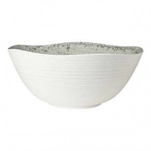 Creations Pompeii from Steelite International 13.5 Qt. Stone Melamine Round Bowl - 4/Case Creations Pompeii from Steelite International 13.5 Qt. Stone Melamine Round Bowl - 4/Case