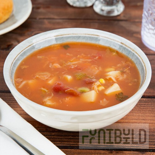 Carlisle 6400518 Grove 17 oz. Smoke Small Melamine Bowl - 12/Case