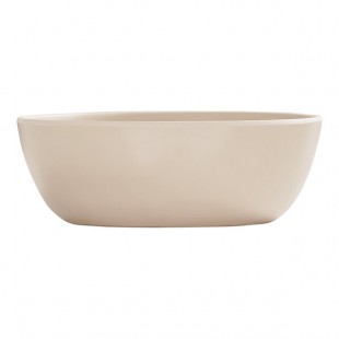 Cal-Mil Carmel 30 oz. Matte Taupe Melamine Soup Bowl - 6/Case