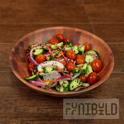 Elite Global Solutions ECO11R-CK Checkered 3 Qt. Round Melamine Serving Bowl - 6/Case