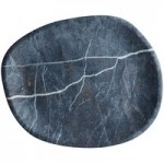 Carlisle 5311072 Ridge 8 oz. Soapstone Melamine Bouillon Bowl - 24/Case