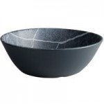 Carlisle 5311072 Ridge 8 oz. Soapstone Melamine Bouillon Bowl - 24/Case