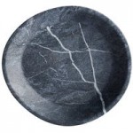 Carlisle 5311072 Ridge 8 oz. Soapstone Melamine Bouillon Bowl - 24/Case