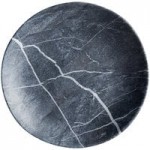 Carlisle 5311072 Ridge 8 oz. Soapstone Melamine Bouillon Bowl - 24/Case
