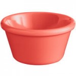 Acopa Foundations 4 oz. Orange Narrow Rim Melamine Fruit Dish - 12/Case