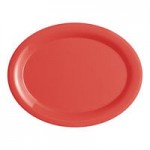 Acopa Foundations 4 oz. Orange Narrow Rim Melamine Fruit Dish - 12/Case