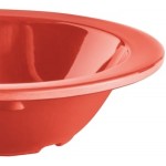 Acopa Foundations 4 oz. Orange Narrow Rim Melamine Fruit Dish - 12/Case