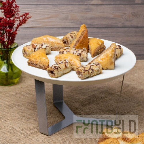Rosseto SM279 Forme White Melamine Round Tray with 7