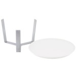 Rosseto SM279 Forme White Melamine Round Tray with 7