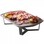 Rosseto SM279 Forme White Melamine Round Tray with 7