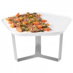 Rosseto SM279 Forme White Melamine Round Tray with 7