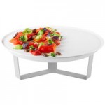 Rosseto SM279 Forme White Melamine Round Tray with 7