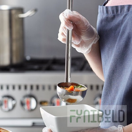 Vollrath 58440 4 oz. Two-Piece Stainless Steel Ladle