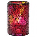 Hollowick 43017G Crackle Gold Glass Cylinder Lamp Hollowick 43017G Crackle Gold Glass Cylinder Lamp