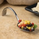 Bon Chef STS1103 18/10 Stainless Steel Extra Heavy Chambers Soup/Dessert Tasting Spoon - 12/Case