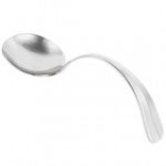 Bon Chef STS1103 18/10 Stainless Steel Extra Heavy Chambers Soup/Dessert Tasting Spoon - 12/Case