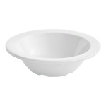 Acopa Foundations 4 oz. White Narrow Rim Melamine Fruit Dish - 12/Case