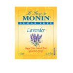 Monin Sugar-Free Lavender Flavoring Syrup 1 Liter - 4/Case