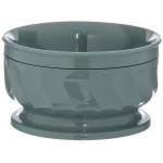 Dinex DX330084 Turnbury 9 oz. Sage Insulated Bowl with Pedestal Base - 48/Case