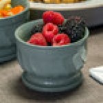 Dinex DX330084 Turnbury 9 oz. Sage Insulated Bowl with Pedestal Base - 48/Case