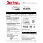 Spring USA Rondo 9.875 Qt. Full Size Built-In Chafer with Insert Pan, Electric Heating, and Gold Accents - 110-120V, 700W 2546-697A Spring USA Rondo 9.875 Qt. Full Size Built-In Chafer with Insert Pan, Electric Heating, and Gold Accents - 110-120V, 700W 2546-697A