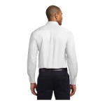Port Authority S608 Unisex Customizable White / Light Stone Long Sleeve Wrinkle-Resistant Easy-Care Dress Shirt - 2X