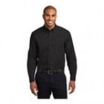 Port Authority S608 Unisex Customizable White / Light Stone Long Sleeve Wrinkle-Resistant Easy-Care Dress Shirt - 2X