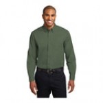 Port Authority S608 Unisex Customizable White / Light Stone Long Sleeve Wrinkle-Resistant Easy-Care Dress Shirt - 2X