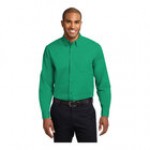 Port Authority S608 Unisex Customizable White / Light Stone Long Sleeve Wrinkle-Resistant Easy-Care Dress Shirt - 2X