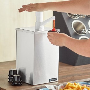 San Jamar P9800 1 Gallon Jar Condiment Pump Box San Jamar P9800 1 Gallon Jar Condiment Pump Box