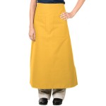 Intedge Gold Poly-Cotton Bistro Apron with 2 Pockets - 38 Intedge Gold Poly-Cotton Bistro Apron with 2 Pockets - 38