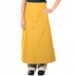 Intedge Gold Poly-Cotton Bistro Apron with 2 Pockets - 38 Intedge Gold Poly-Cotton Bistro Apron with 2 Pockets - 38