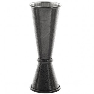 TableCraft 10562 1 oz. & 2 oz. Black Stainless Steel Japanese Jigger TableCraft 10562 1 oz. & 2 oz. Black Stainless Steel Japanese Jigger
