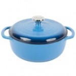 Lodge EC4D43 4.5 Qt. Island Spice Red Enameled Cast Iron Dutch Oven Lodge EC4D43 4.5 Qt. Island Spice Red Enameled Cast Iron Dutch Oven