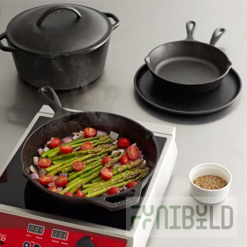 Lodge 5-Piece Pre-Seasoned Cast Iron Cookware Set - Includes 8