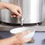Vollrath 68691 Wear-Ever Classic Select 100 Qt. Heavy Duty Aluminum Stock Pot with Faucet