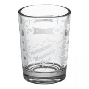 Anchor Hocking 91016AHG18 5 oz. Measuring Glass with Red Print and Graduations