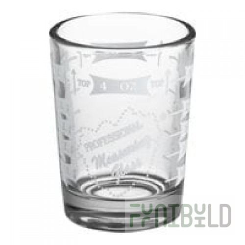 Anchor Hocking 91016AHG18 5 oz. Measuring Glass with Red Print and Graduations