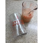 Anchor Hocking 91016AHG18 5 oz. Measuring Glass with Red Print and Graduations