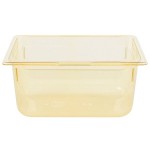 Vollrath 9026410 Super Pan® 1/2 Size Amber High Heat Plastic Food Pan - 6 Vollrath 9026410 Super Pan® 1/2 Size Amber High Heat Plastic Food Pan - 6
