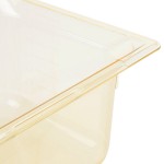 Vollrath 9026410 Super Pan® 1/2 Size Amber High Heat Plastic Food Pan - 6 Vollrath 9026410 Super Pan® 1/2 Size Amber High Heat Plastic Food Pan - 6