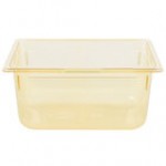 Vollrath 9026410 Super Pan® 1/2 Size Amber High Heat Plastic Food Pan - 6 Vollrath 9026410 Super Pan® 1/2 Size Amber High Heat Plastic Food Pan - 6