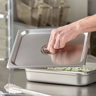 Choice 1/2 Size Stainless Steel Solid Steam Table / Hotel Pan Cover